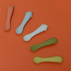 Trixie Primeiras Colheres Bebé Mr. Dino Pack 2 4m+ | Silicone Alimentar