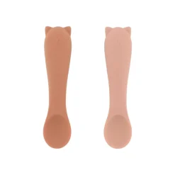 Trixie Primeiras Colheres Bebé Mrs. Cat Pack 2 4m+ | Silicone Alimentar