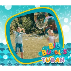 TUBAN Bolas de Sabão 400ml c/ Varinha Gigante 200x45cm | Kit Bolhas Gigantes Crianças 3+ para Festas de Aniversário Criança