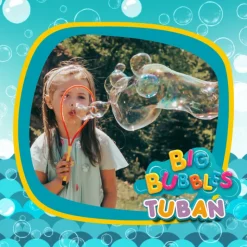 TUBAN Bolas de Sabão PRO Multi Borboleta 40cm + Líquido 400ml | Bolhas Gigantes Crianças 3+ para Festas de Aniversário