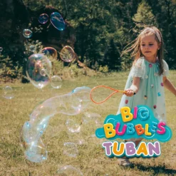 TUBAN Bolas de Sabão PRO Multi Borboleta 40cm + Líquido 400ml | Bolhas Gigantes Crianças 3+ para Festas de Aniversário