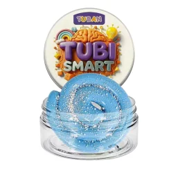 TUBI SMART Massa de Modelar Blue Sky 50g | Plasticina Massa de Modelar Elástica e Sensorial +6