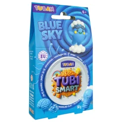 TUBI SMART Massa de Modelar Blue Sky 50g | Plasticina Massa de Modelar Elástica e Sensorial +6
