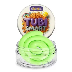 TUBI SMART Massa de Modelar Neo 50g | Plasticina Massa de Modelar Neon Verde Elástica +3 Anos