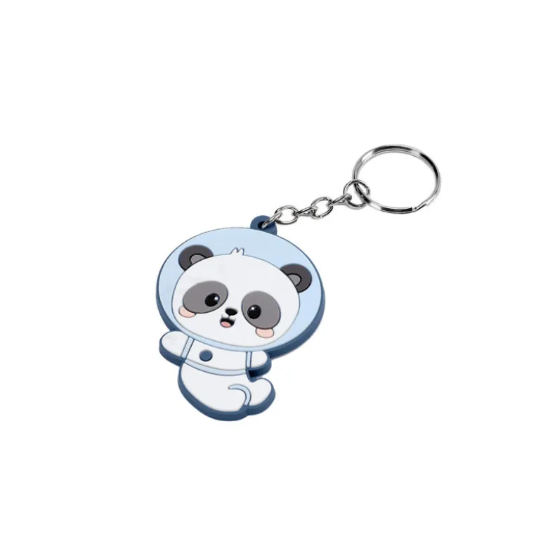 Tutete Mochila Escolar Média c/ Porta Chaves Pandas in Space 39cm