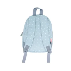 Tutete Mochila Infantil Leaves Blue 25cm | Creche 1-3 Anos Impermeável Leve