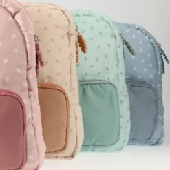 Tutete Mochila Infantil Leaves Blue 25cm | Creche 1-3 Anos Impermeável Leve