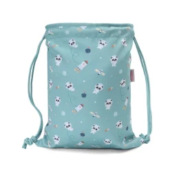 Tutete Mochila Saco de Tecido Impermeável Pandas In Space 34.5cm