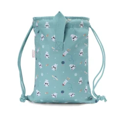 Tutete Mochila Saco de Tecido Impermeável Pandas In Space 34.5cm