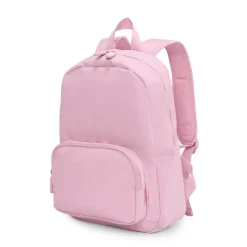 Tutete Mochila Solid Color Pink Compatível A4 35cm