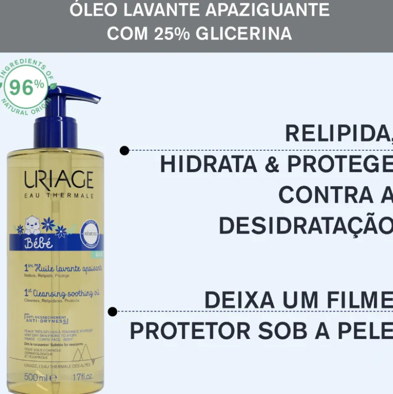 Uriage Bebé 1º Óleo Lavante 500ml