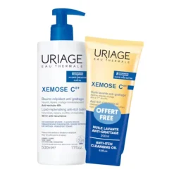 Uriage Pack Xémose C8+ | Bálsamo 500ml + Óleo Limpeza 200ml | Pele Atópica