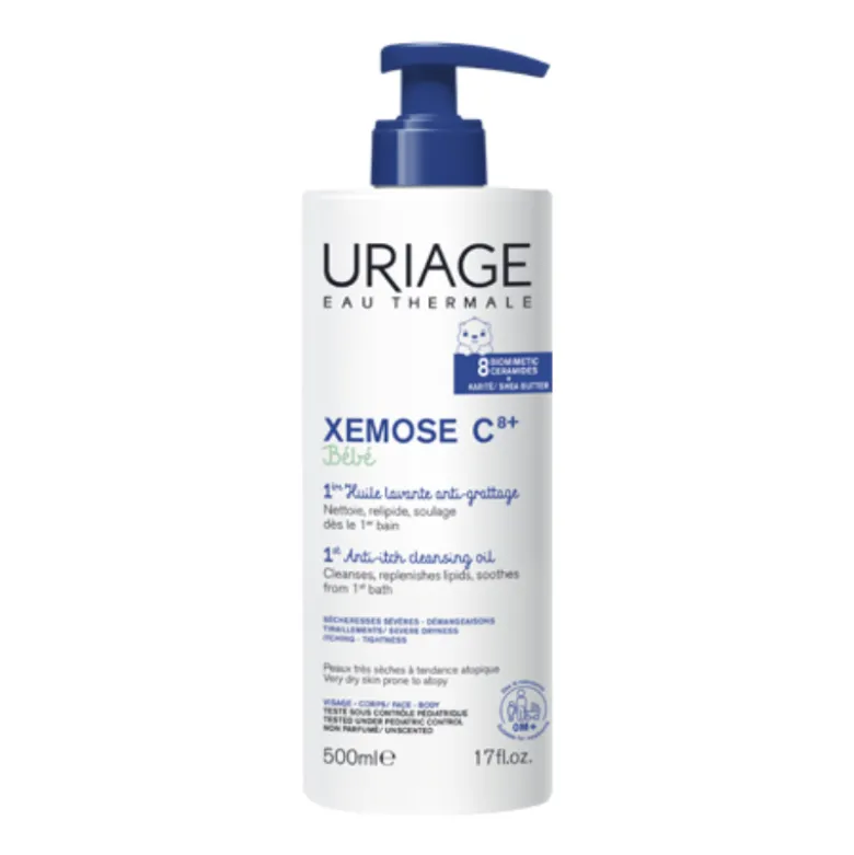 Uriage Xémose C8+ Bebé Óleo Lavante 500ml | Pele Atópica e Anti-Comichão