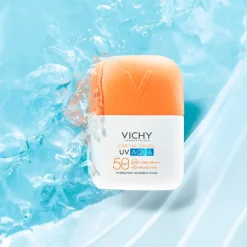 Vichy Capital Soleil UV-Aqua Fluido SPF50 50ml | Protetor Solar Facial | Textura Água e Hidratação 24h