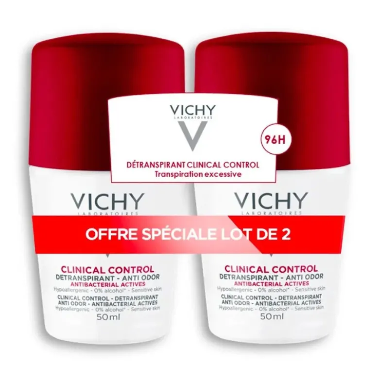 Vichy Desodorizante Roll-On Clinical Control 96H 2x50ml -50% 2ªUnidade