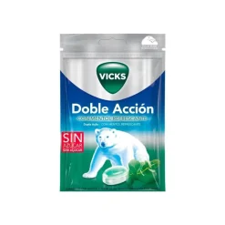 Vicks Dupla Ação Rebuçados com Mentol Refrescante 72g