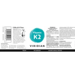 Viridian Vitamin K2 50Ug 30Cápsulas