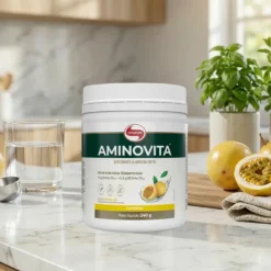 Vitafor Aminovita Pó Maracujá 240g | Para recuperação muscular rápida