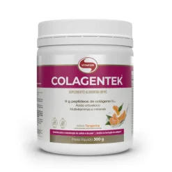 Vitafor Colagentek Pó Tangerina Colágenio Hidrolisado 300g | Pele, Cabelo, Unhas e Articulações