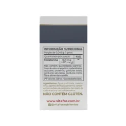 Vitafor Melatonina Gotas 20ml | Sono Rápido e Reparador | Aprox. 500 Gotas