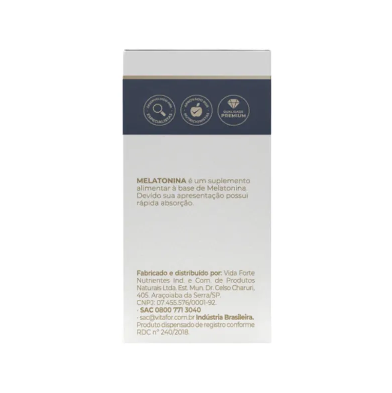 Vitafor Melatonina Gotas 20ml | Sono Rápido e Reparador | Aprox. 500 Gotas