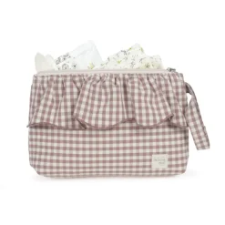 Walking Mum Necessaire Praliné Vichy Moka 26cm | Ideal para organizar produtos de higiene