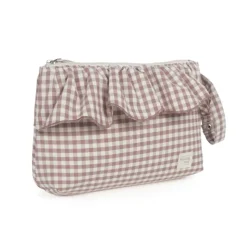 Walking Mum Necessaire Praliné Vichy Moka 26cm | Ideal para organizar produtos de higiene