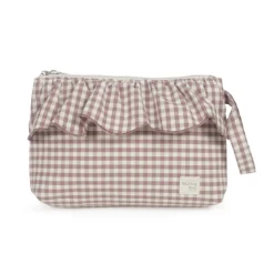 Walking Mum Necessaire Praliné Vichy Moka 26cm | Ideal para organizar produtos de higiene