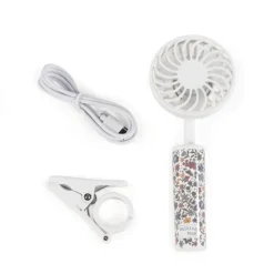 Walking Mum Ventoinha para Carrinho Bebé Flowers | Recarregável por USB