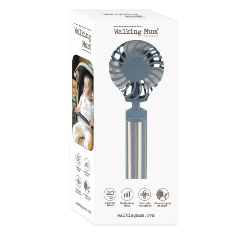 Walking Mum Ventoinha para Carrinho Bebé Strips | Recarregável por USB