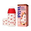 WILD Desodorizante Roll-On Caixa+Recarga Corações Âmbar e Ágar 50ml