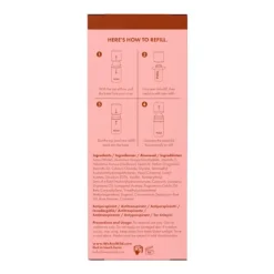 WILD Desodorizante Roll-On Caixa+Recarga Corações Âmbar e Ágar 50ml