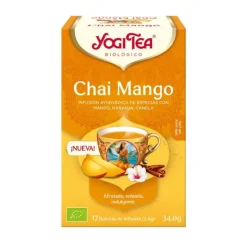 Yogi Tea Chá Chai Manga 17 Saquetas | Infusão de Especiarias e Frutas Tropicais
